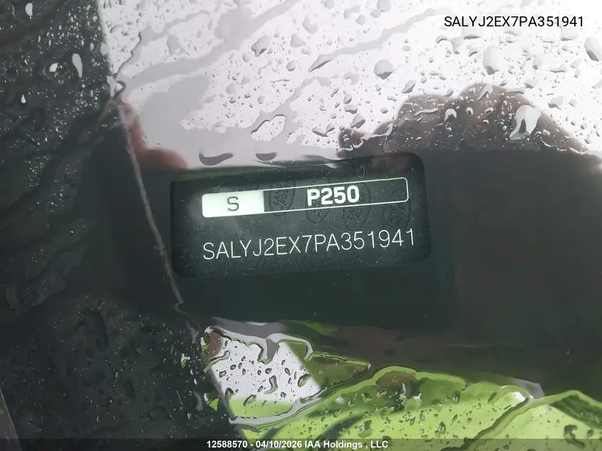 2023 Land Rover Range Rover Velar P250 S VIN: SALYJ2EX7PA351941 Lot: 12588570