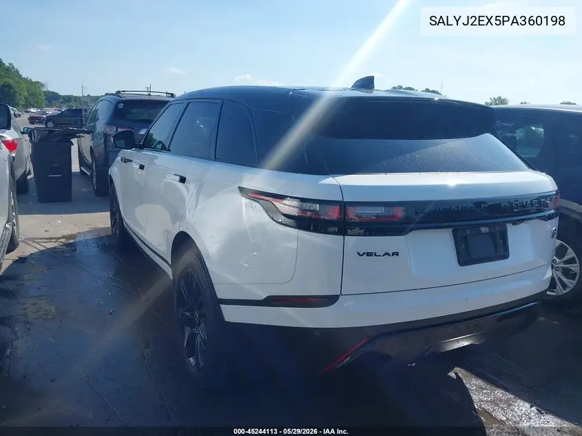 2023 Land Rover Range Rover Velar P250 S VIN: SALYJ2EX5PA360198 Lot: 45244113