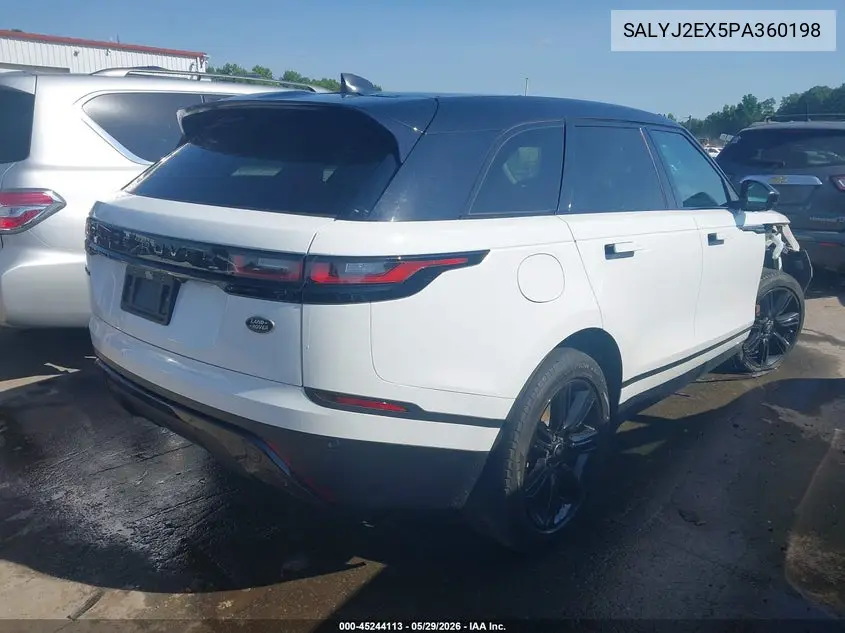 2023 Land Rover Range Rover Velar P250 S VIN: SALYJ2EX5PA360198 Lot: 45244113
