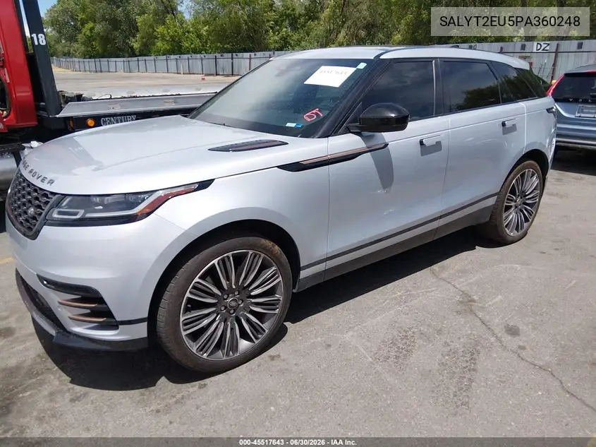 2023 Land Rover Range Rover Velar P340 R-Dynamic S Mhev VIN: SALYT2EU5PA360248 Lot: 45517643