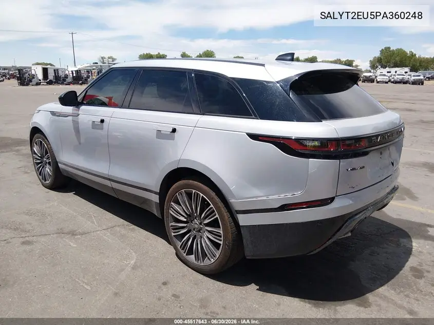 2023 Land Rover Range Rover Velar P340 R-Dynamic S Mhev VIN: SALYT2EU5PA360248 Lot: 45517643