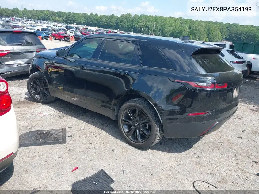2023 Land Rover Range Rover Velar P250 S VIN: SALYJ2EX8PA354198 Lot: 45587344