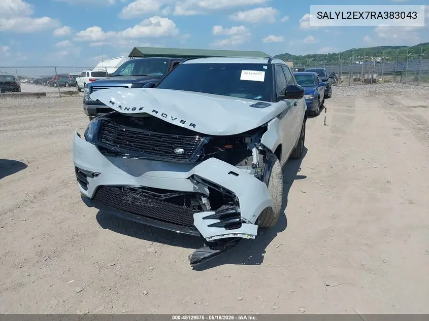 2024 Land Rover Range Rover Velar P250 Dynamic Se VIN: SALYL2EX7RA383043 Lot: 45129575