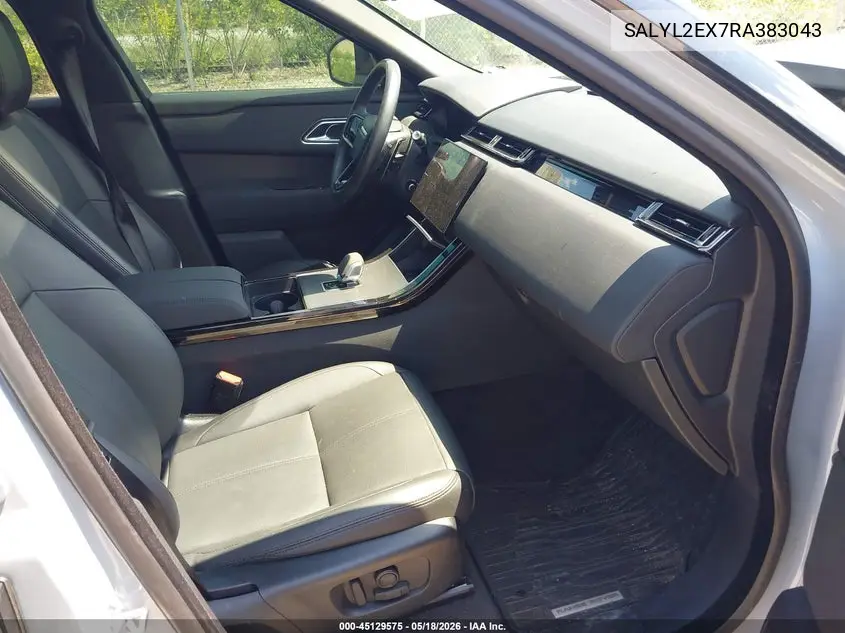 2024 Land Rover Range Rover Velar P250 Dynamic Se VIN: SALYL2EX7RA383043 Lot: 45129575