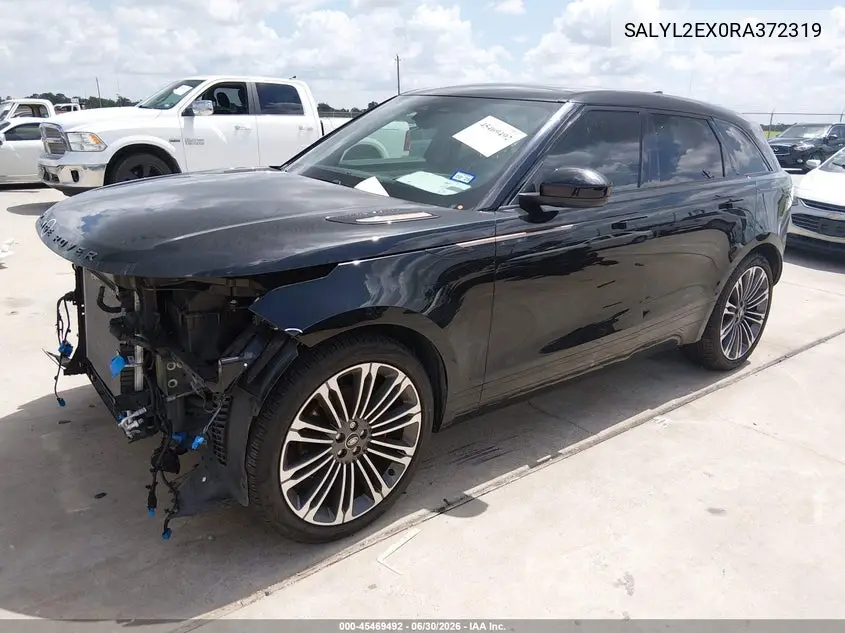 2024 Land Rover Range Rover Velar P250 Dynamic Se VIN: SALYL2EX0RA372319 Lot: 45469492