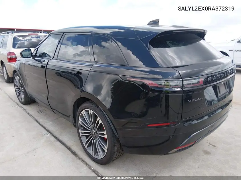 2024 Land Rover Range Rover Velar P250 Dynamic Se VIN: SALYL2EX0RA372319 Lot: 45469492