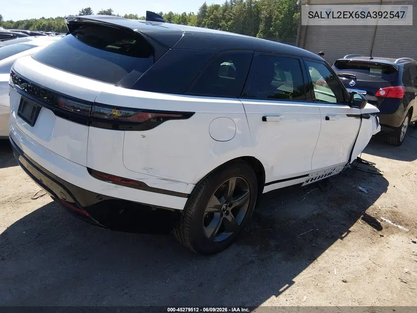 2025 Land Rover Range Rover Velar P250 Dynamic Se VIN: SALYL2EX6SA392547 Lot: 45279512
