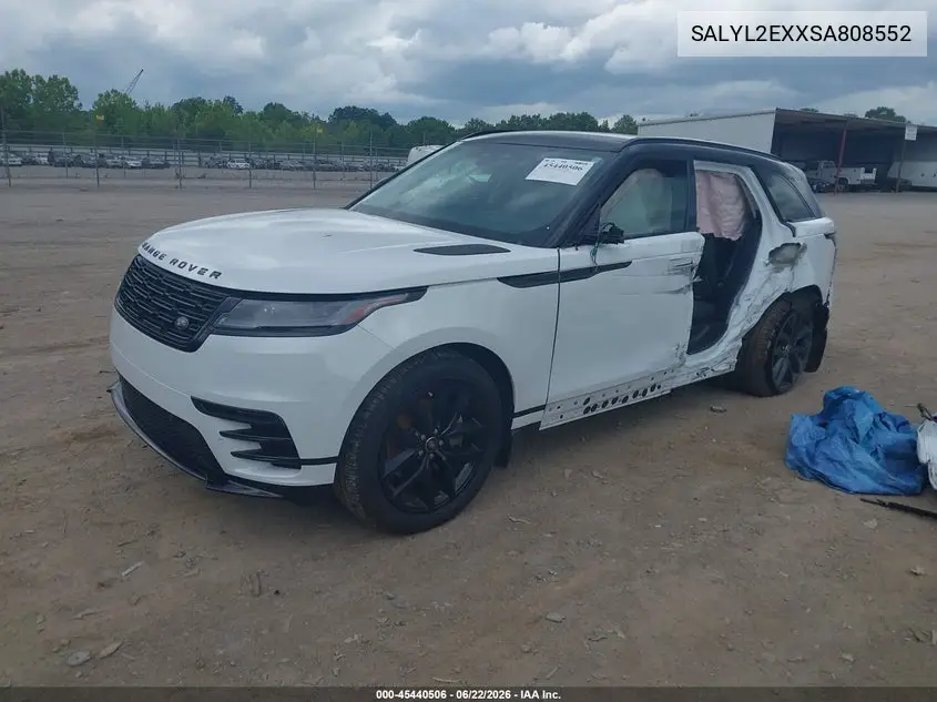 2025 Land Rover Range Rover Velar P250 Dynamic Se VIN: SALYL2EXXSA808552 Lot: 45440506
