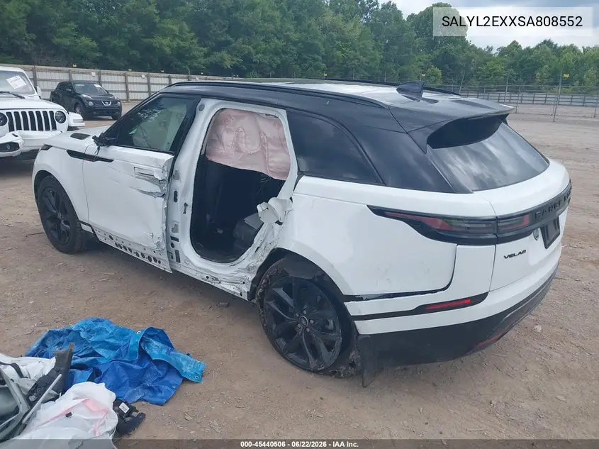 2025 Land Rover Range Rover Velar P250 Dynamic Se VIN: SALYL2EXXSA808552 Lot: 45440506