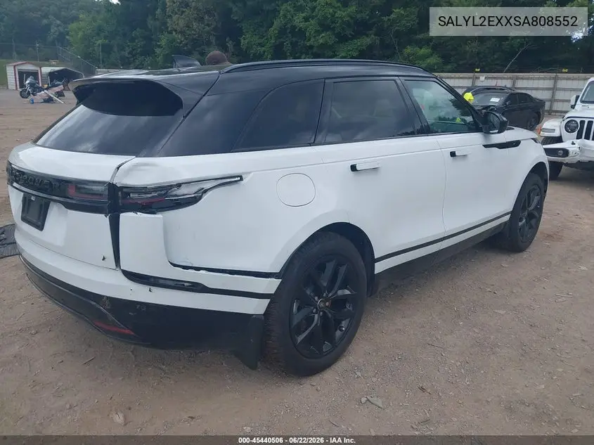2025 Land Rover Range Rover Velar P250 Dynamic Se VIN: SALYL2EXXSA808552 Lot: 45440506