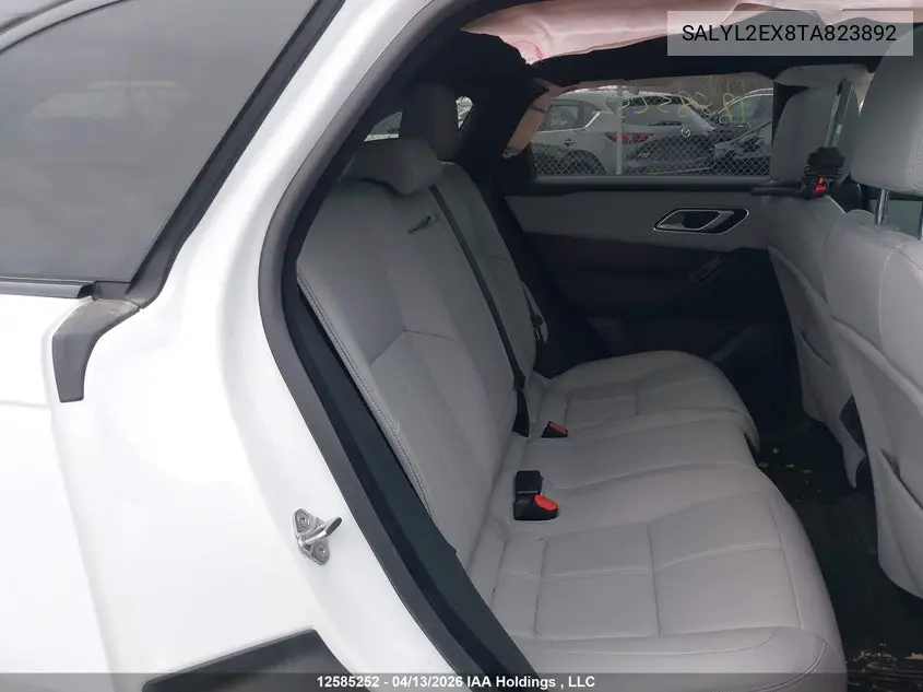2026 Land Rover Range Rover Velar Dynamic Se P250 Gas VIN: SALYL2EX8TA823892 Lot: 12585252