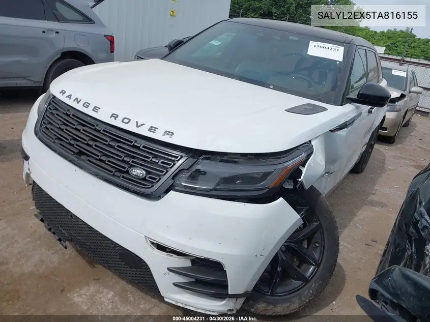 2026 Land Rover Range Rover Velar P250 Dynamic Se VIN: SALYL2EX5TA816155 Lot: 45004231