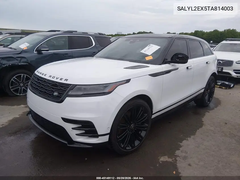 2026 Land Rover Range Rover Velar P250 Dynamic Se VIN: SALYL2EX5TA814003 Lot: 45149112