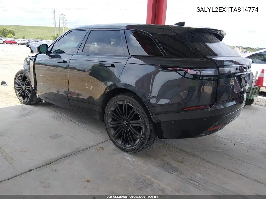 2026 Land Rover Range Rover Velar P250 Dynamic Se VIN: SALYL2EX1TA814774 Lot: 45338768