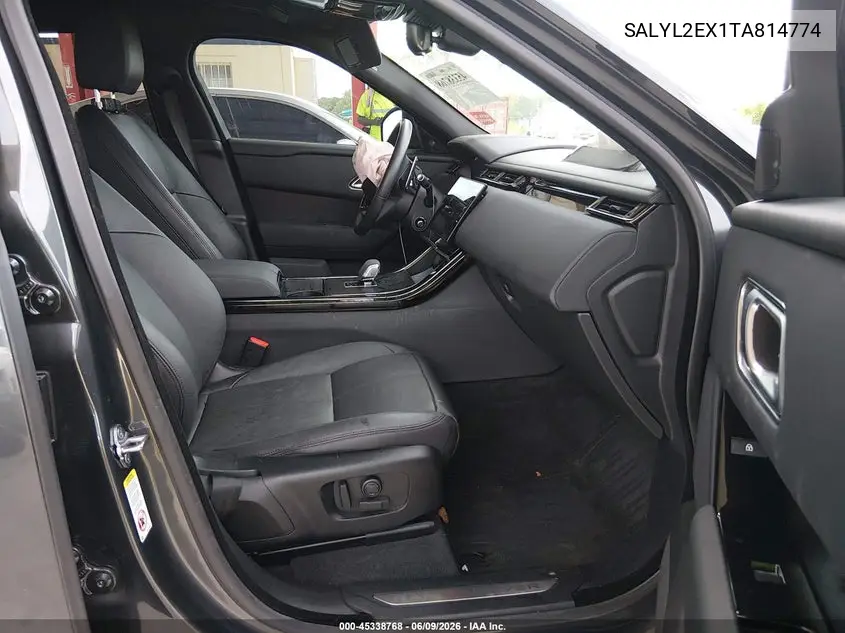 2026 Land Rover Range Rover Velar P250 Dynamic Se VIN: SALYL2EX1TA814774 Lot: 45338768