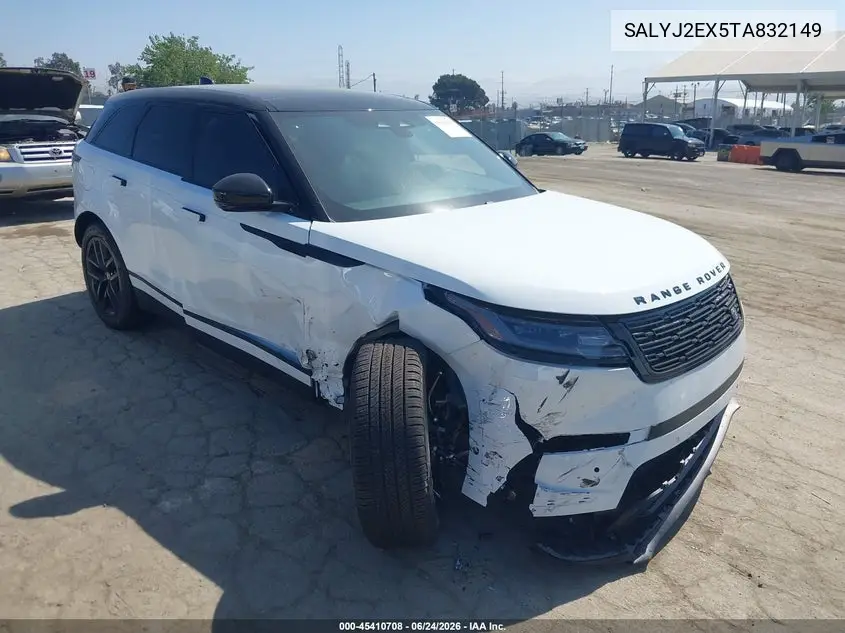 2026 Land Rover Range Rover Velar S VIN: SALYJ2EX5TA832149 Lot: 45410708