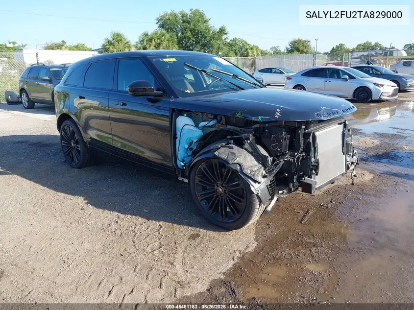 2026 Land Rover Range Rover Velar P400 Dynamic Se VIN: SALYL2FU2TA829000 Lot: 45481183
