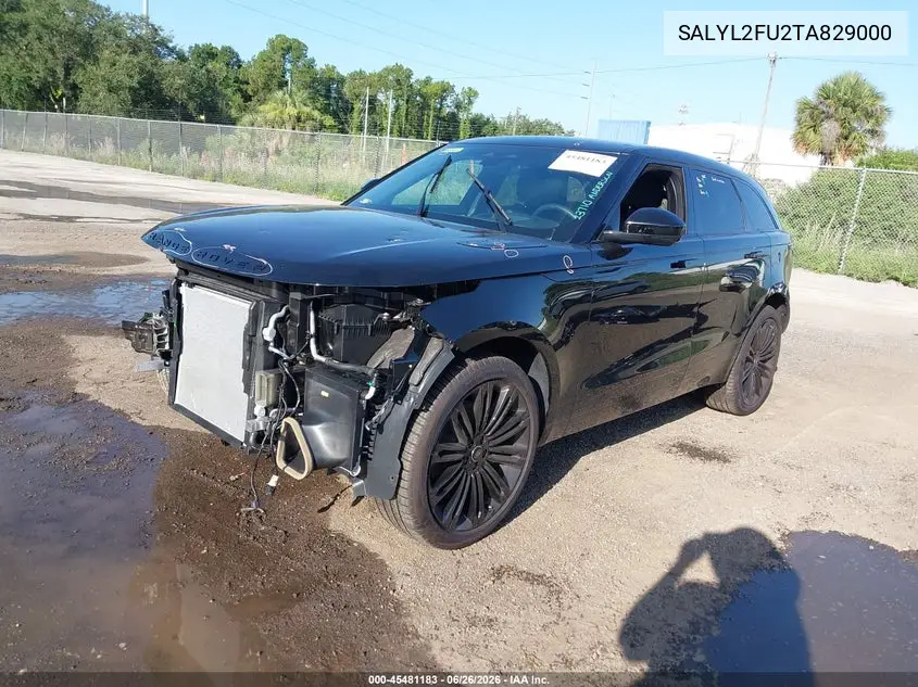 2026 Land Rover Range Rover Velar P400 Dynamic Se VIN: SALYL2FU2TA829000 Lot: 45481183