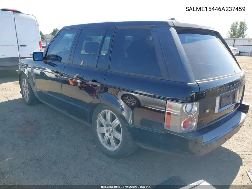2006 Land Rover Range Rover Hse VIN: SALME15446A237459 Lot: 45641980