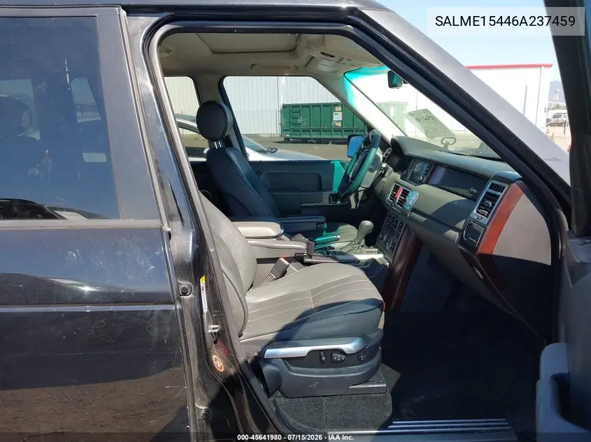 2006 Land Rover Range Rover Hse VIN: SALME15446A237459 Lot: 45641980