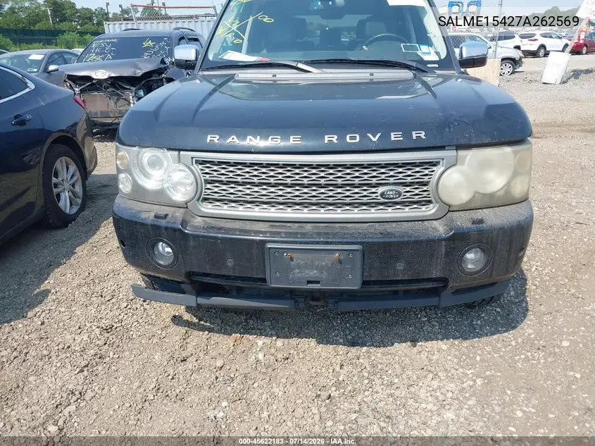 2007 Land Rover Range Rover Hse VIN: SALME15427A262569 Lot: 45622183