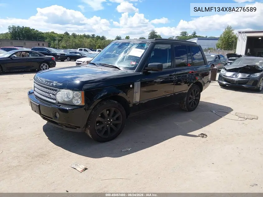 2008 Land Rover Range Rover Supercharged VIN: SALMF134X8A276589 Lot: 45457480