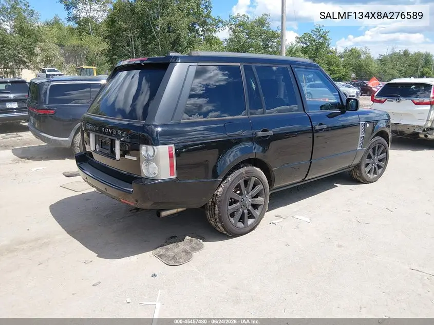 2008 Land Rover Range Rover Supercharged VIN: SALMF134X8A276589 Lot: 45457480