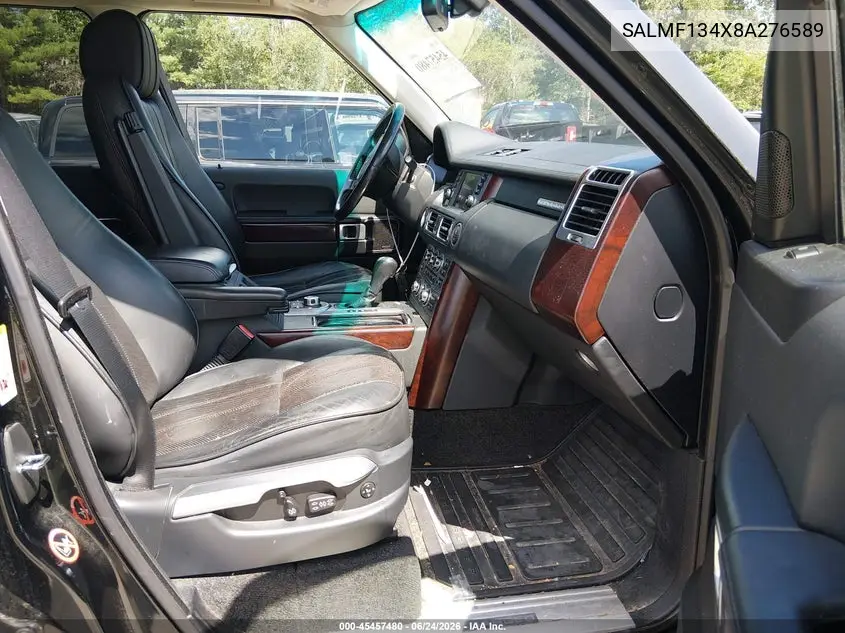 2008 Land Rover Range Rover Supercharged VIN: SALMF134X8A276589 Lot: 45457480
