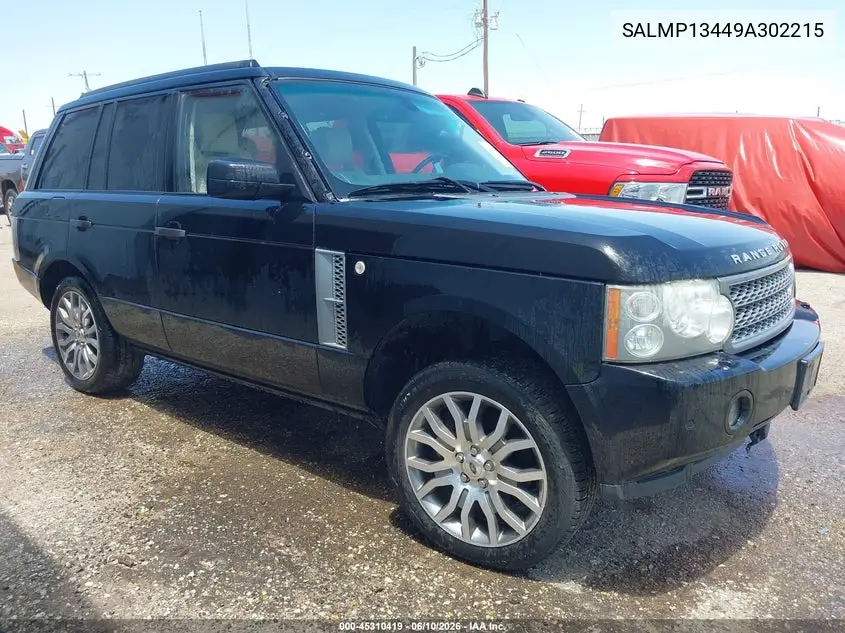2009 Land Rover Range Rover Supercharged VIN: SALMP13449A302215 Lot: 45310419