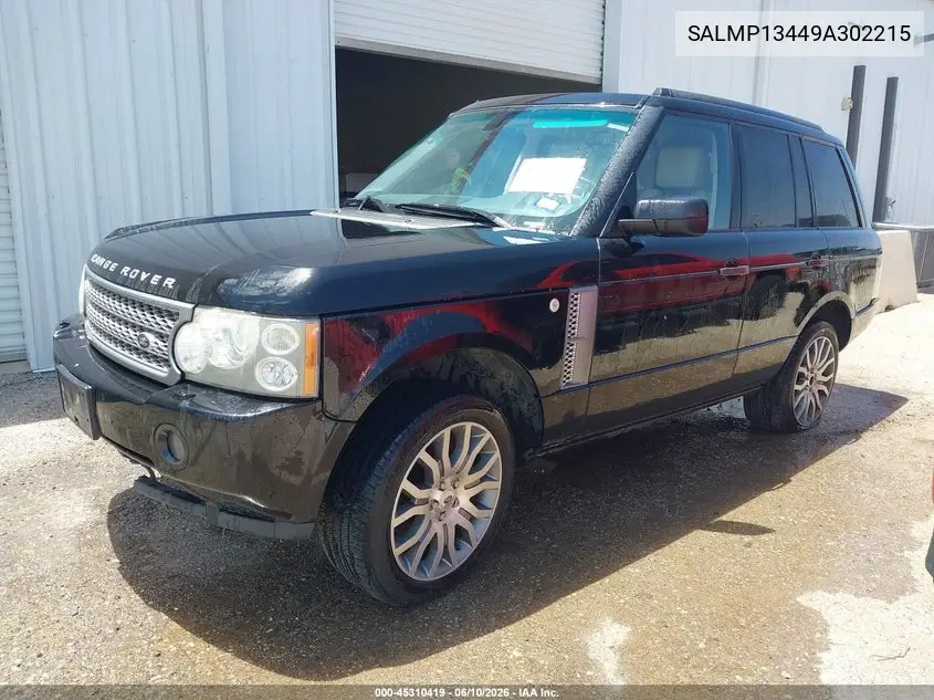 2009 Land Rover Range Rover Supercharged VIN: SALMP13449A302215 Lot: 45310419