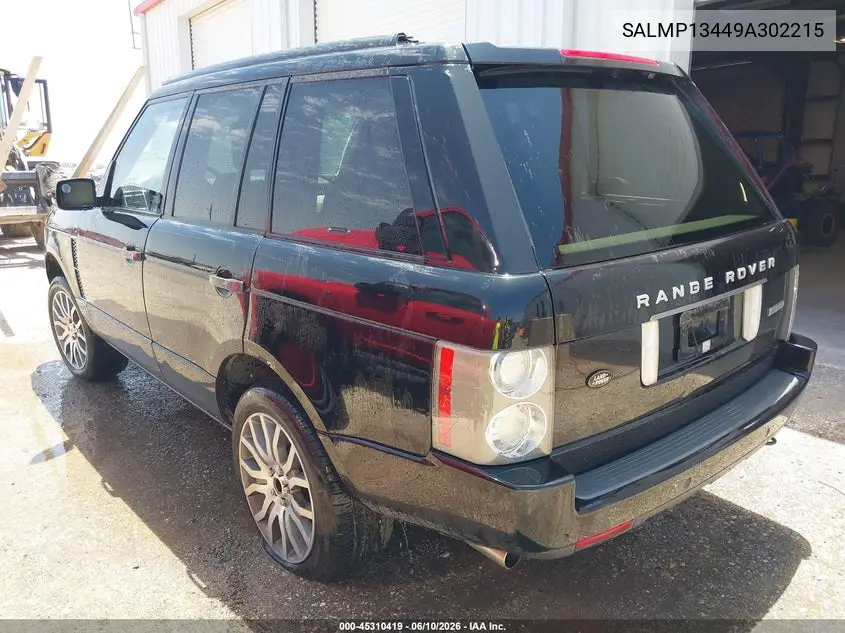2009 Land Rover Range Rover Supercharged VIN: SALMP13449A302215 Lot: 45310419