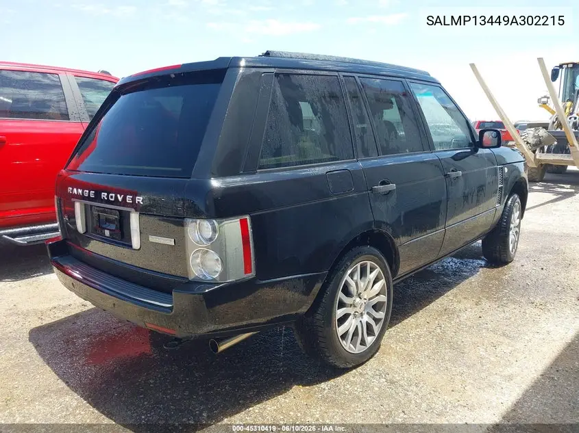 2009 Land Rover Range Rover Supercharged VIN: SALMP13449A302215 Lot: 45310419