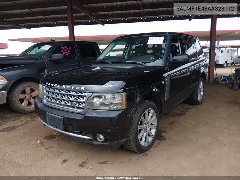 2010 Land Rover Range Rover Supercharged VIN: SALMF1E48AA328112 Lot: 45375764
