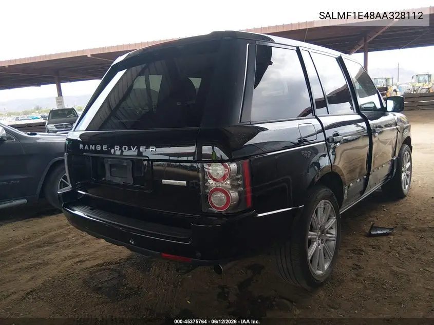 2010 Land Rover Range Rover Supercharged VIN: SALMF1E48AA328112 Lot: 45375764