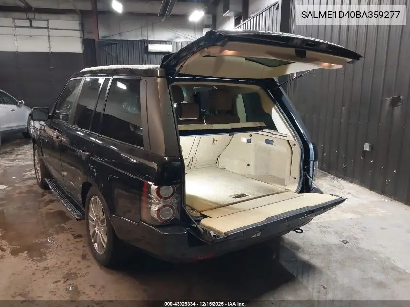 SALME1D40BA359277 2011 Land Rover Range Rover Hse