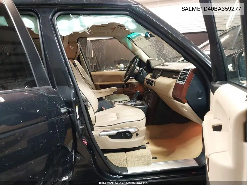 SALME1D40BA359277 2011 Land Rover Range Rover Hse