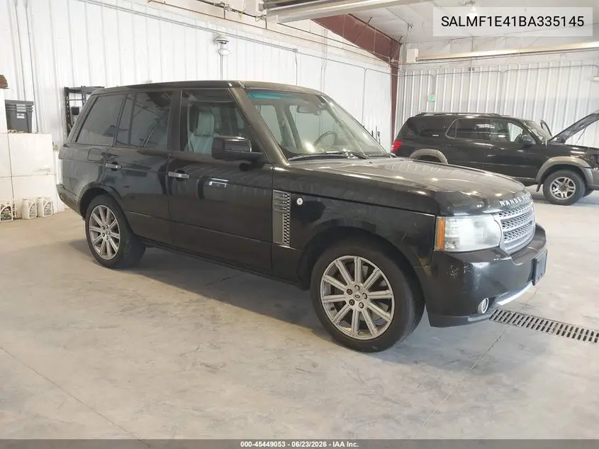 2011 Land Rover Range Rover Supercharged VIN: SALMF1E41BA335145 Lot: 45449053