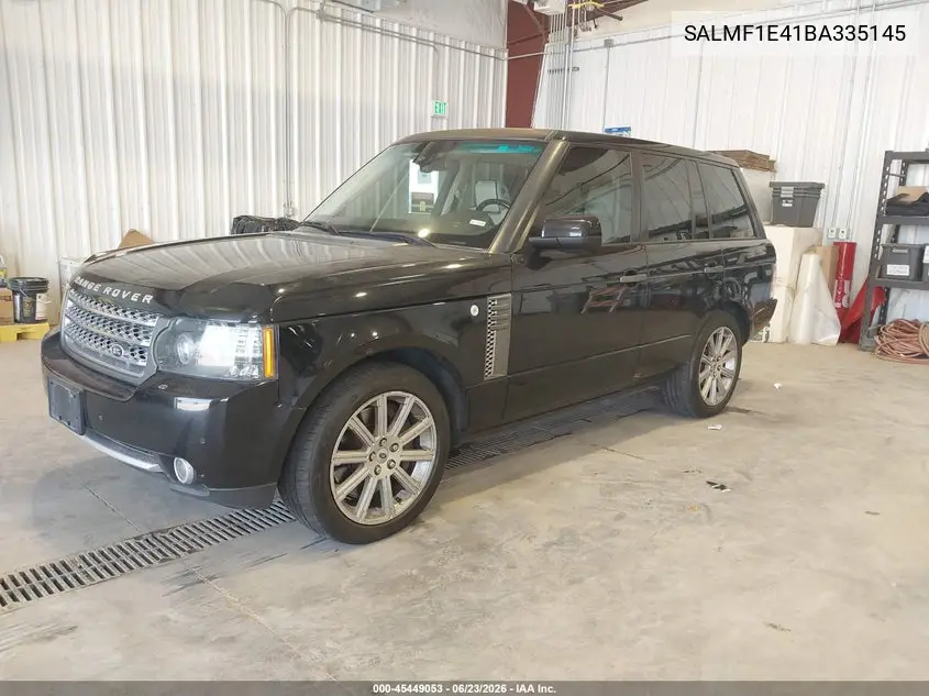 2011 Land Rover Range Rover Supercharged VIN: SALMF1E41BA335145 Lot: 45449053