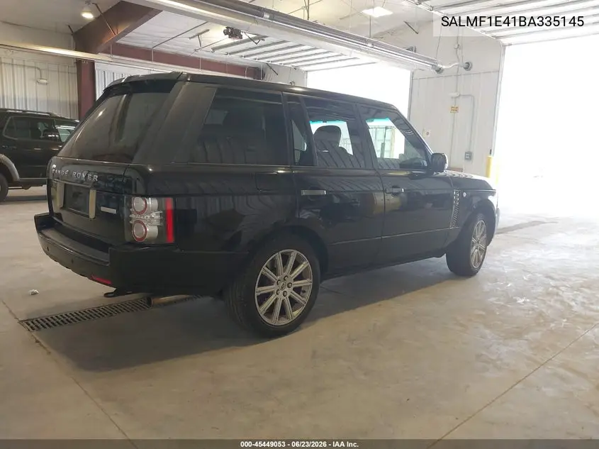 2011 Land Rover Range Rover Supercharged VIN: SALMF1E41BA335145 Lot: 45449053