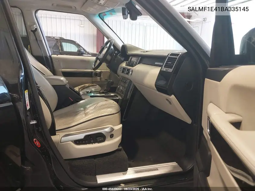 2011 Land Rover Range Rover Supercharged VIN: SALMF1E41BA335145 Lot: 45449053