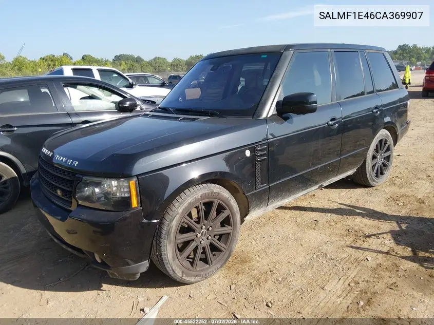 2012 Land Rover Range Rover Supercharged VIN: SALMF1E46CA369907 Lot: 45522252