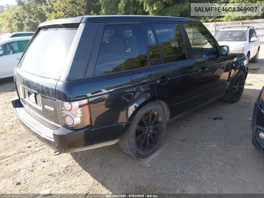2012 Land Rover Range Rover Supercharged VIN: SALMF1E46CA369907 Lot: 45522252