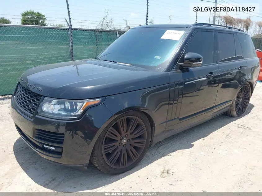 2013 Land Rover Range Rover Supercharged Plus Autobiography Pkg VIN: SALGV2EF8DA118427 Lot: 45470041