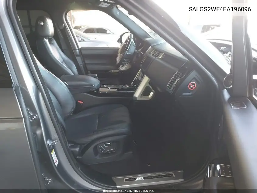 SALGS2WF4EA196096 2014 Land Rover Range Rover 3.0L V6 Supercharged Hse