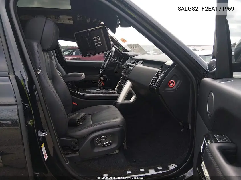 2014 Land Rover Range Rover VIN: SALGS2TF2EA171959 Lot: 45352950