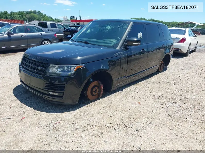2014 Land Rover Range Rover 5.0L V8 Supercharged VIN: SALGS3TF3EA182071 Lot: 45414564