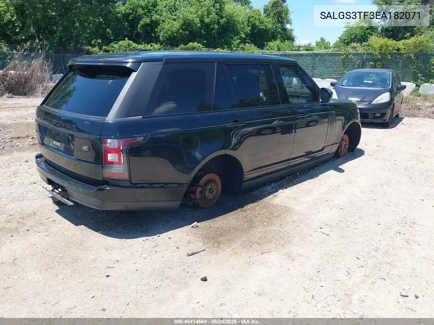 2014 Land Rover Range Rover 5.0L V8 Supercharged VIN: SALGS3TF3EA182071 Lot: 45414564
