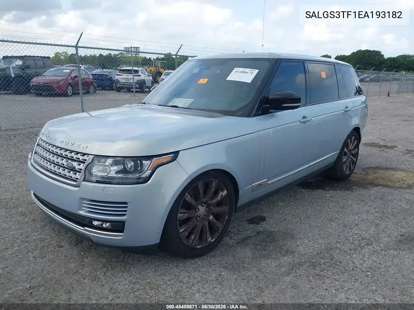 2014 Land Rover Range Rover 5.0L V8 Supercharged VIN: SALGS3TF1EA193182 Lot: 45488671