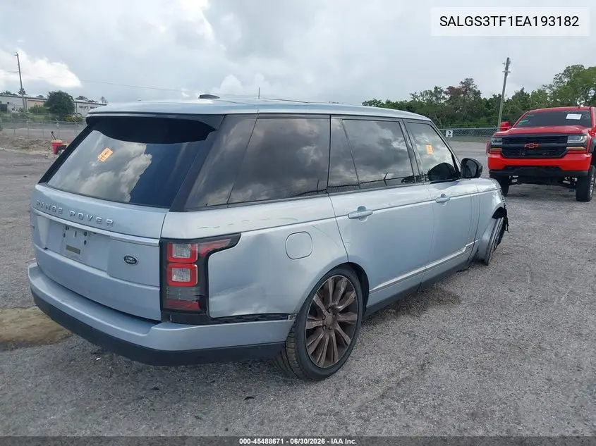 2014 Land Rover Range Rover 5.0L V8 Supercharged VIN: SALGS3TF1EA193182 Lot: 45488671