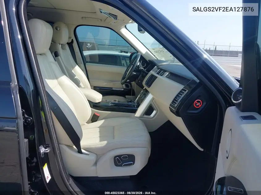 2014 Land Rover Range Rover 3.0L V6 Supercharged Hse VIN: SALGS2VF2EA127876 Lot: 45523365
